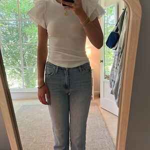 Gap, xxs, while ruffle sleeve tee